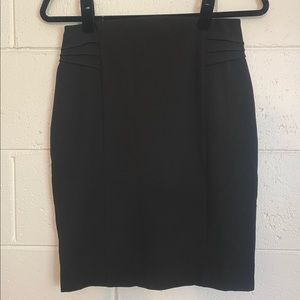 Classic black pencil skirt